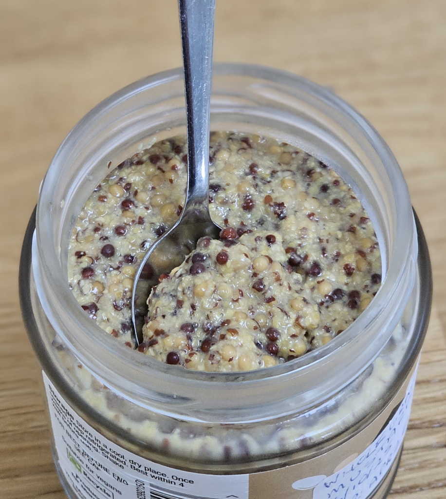 jar of whole grain mustard
